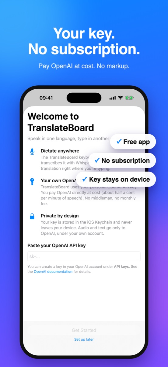 TranslateBoard screenshot